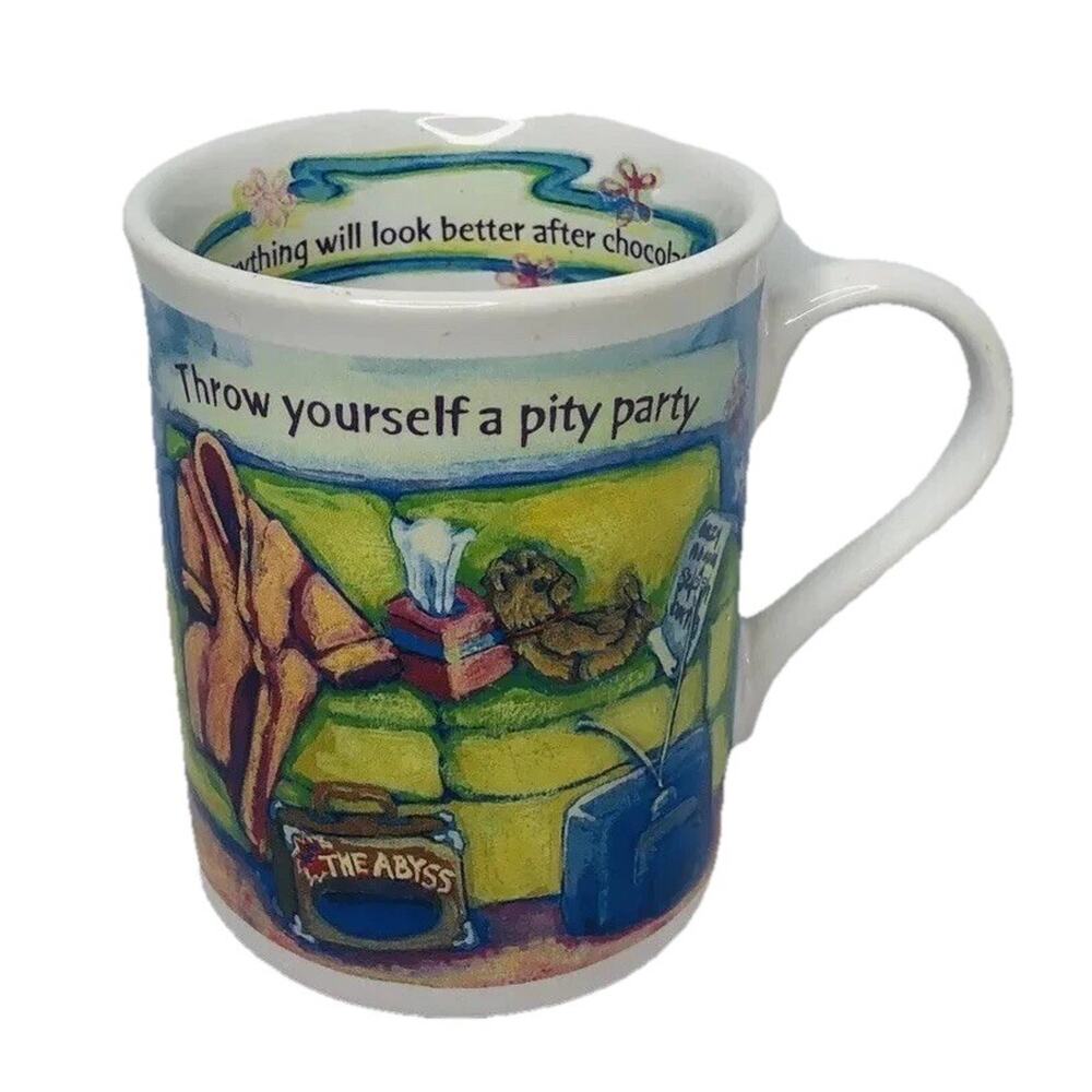 Papel Giftware Comfort Queens Pity Party Coffee Mug Cup Better After Chocolate